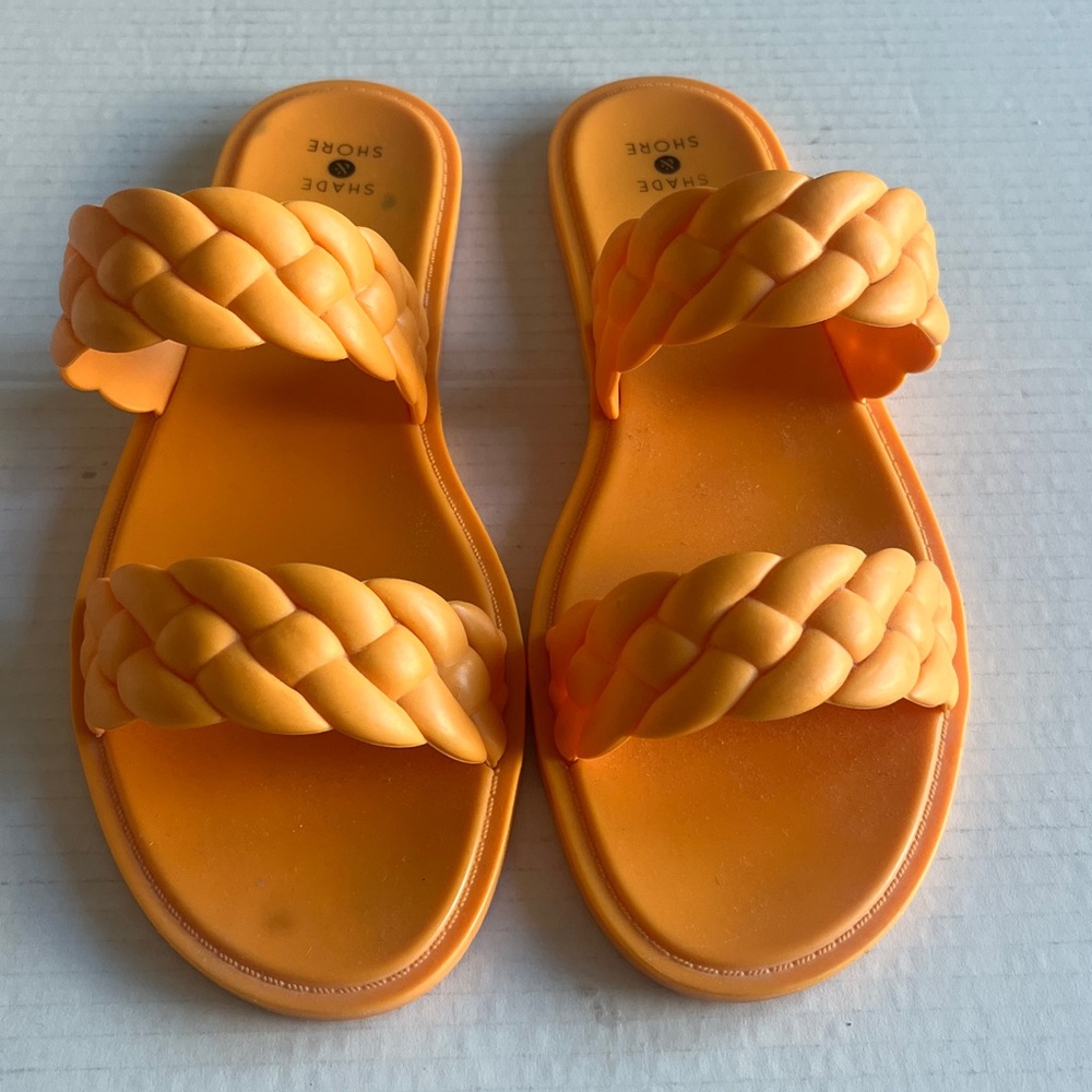 Shade & Shore Reign Orange Slides Sandal